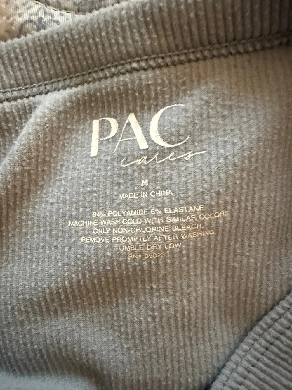PacSun Slate Blue Ribbed Square Neck Crop Tank - Picture 5 of 5